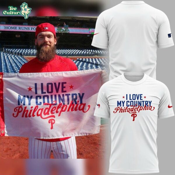 Philadelphia Phillies I Love My Country Philadelphia 2026 T-Shirt