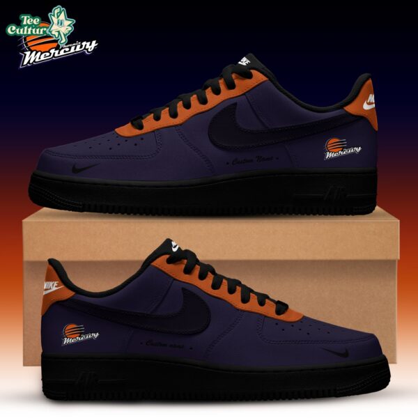 Phoenix Mercury WNBA x Back 2 Black Edition Nike Air Force 1 Low Custom Shoes for Fans V2