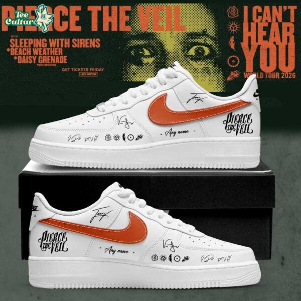 Pierce The Veil I Can't Hear You World Tour 2026 Signature Air Force 1 Shoes