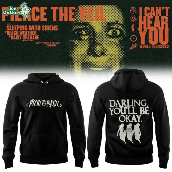 Pierce The Veil I Can't Hear You World Tour 2026 Tour Hoodie