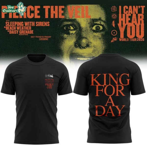 Pierce The Veil I Can't Hear You World Tour 2026 Tour T-Shirt Ver2