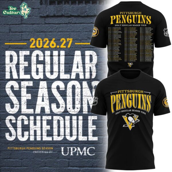 Pittsburgh Penguins 2026-27 Regular Season Schedule T-shirt - Hockey Fan Gear