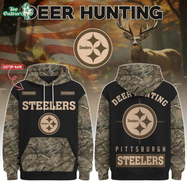 Pittsburgh Steelers Deer Hunting Limited Edition Hoodie – NFL Hunting Hoodie for Fans
