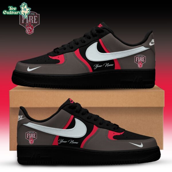 Portland Fire x Back 2 Black Edition Custom Air Force 1 Sneakers For Fans