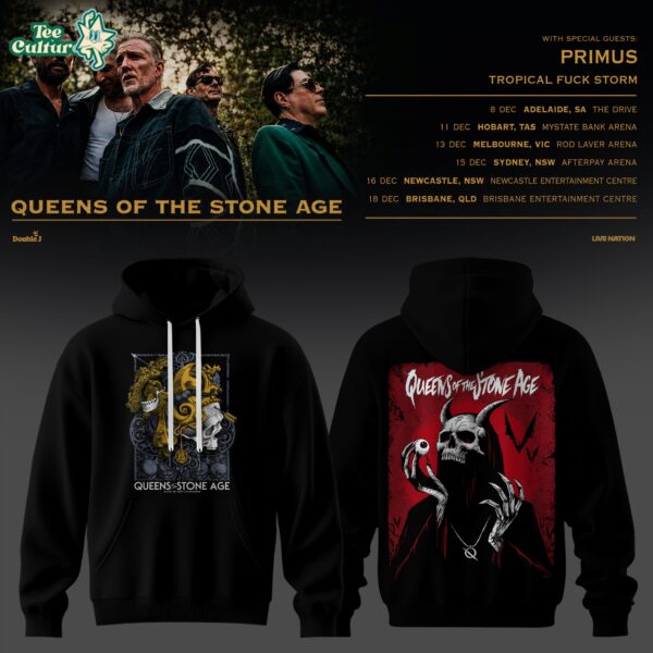 Queens Of The Stone Age Australia Tour 2026 Hoodie V2