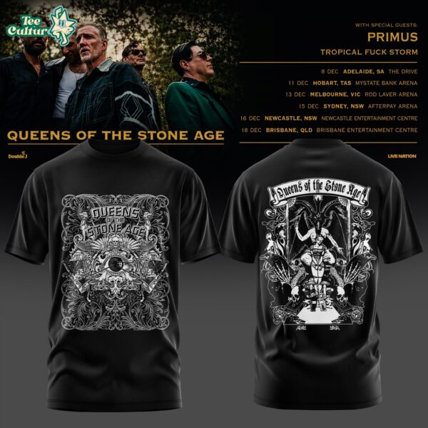 Queens Of The Stone Age Australia Tour 2026 Tshirt