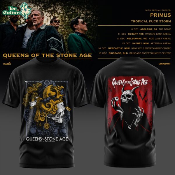 Queens Of The Stone Age Australia Tour 2026 Tshirt V3