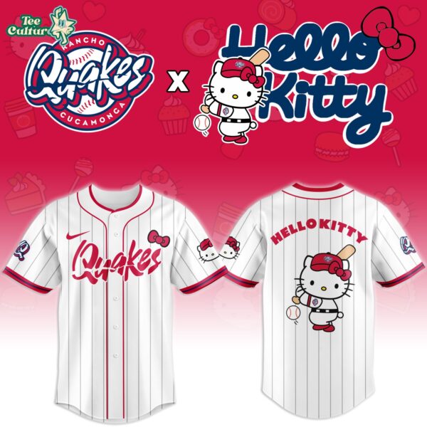 Rancho Cucamonga Quakes x Hello Kitty Night 2026 Baseball Jersey