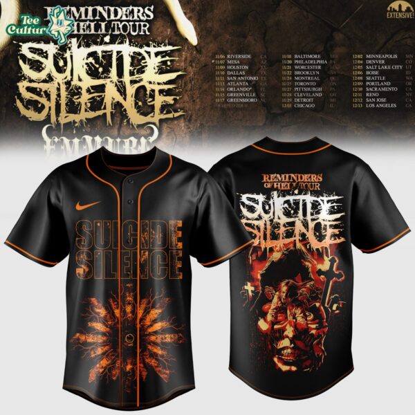 Reminders Of Hell Tour 2026 Edition Baseball Jersey