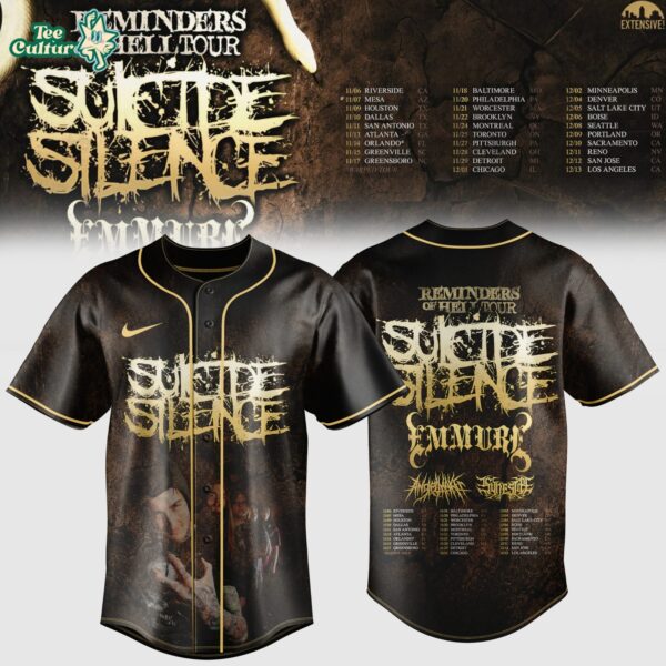 Reminders Of Hell Tour 2026 Edition Baseball Jersey Version 3
