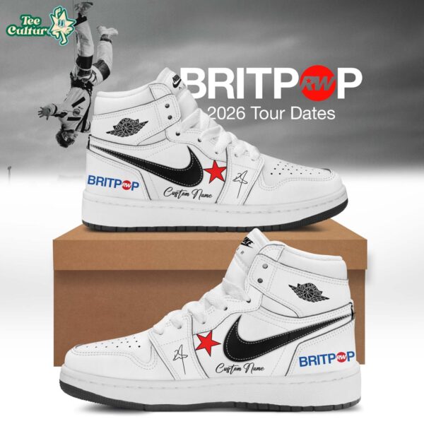 Robbie Williams Britpop World Tour Air Jordan 1 Shoes Size 44