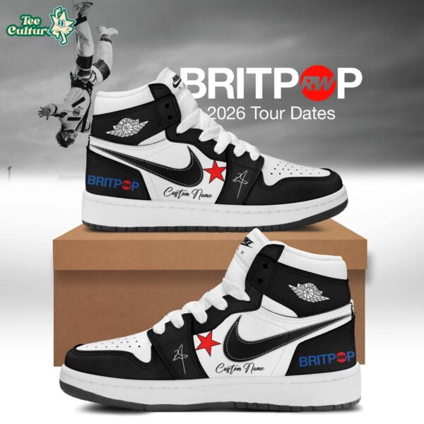 Robbie Williams Britpop World Tour Air Jordan 1 Shoes Size 45