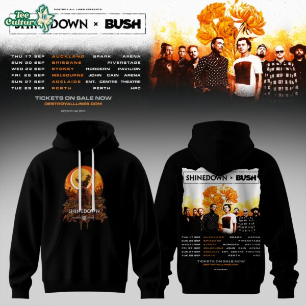 SHINEDOWN × BUSH Australia Tour Collection Hoodie 2026