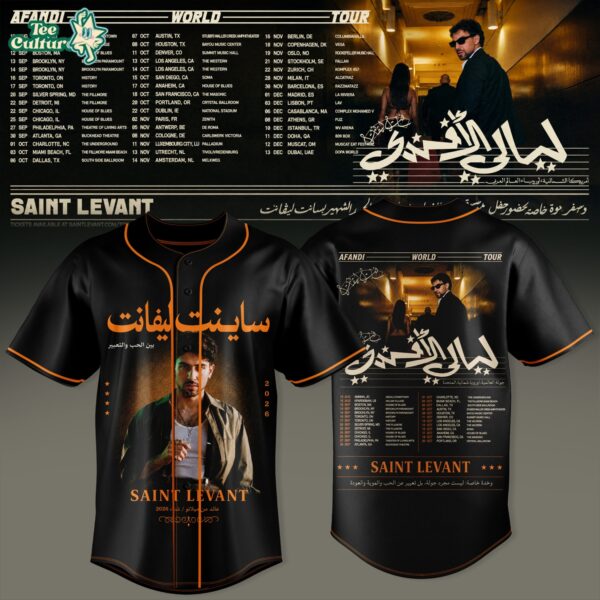 Saint Levant - Afandi World Tour Baseball Jersey
