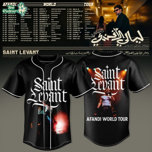 Saint Levant - Afandi World Tour Baseball Jersey Ver2