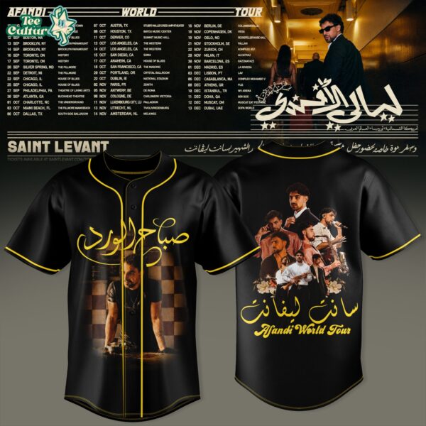 Saint Levant - Afandi World Tour Baseball Jersey Ver4