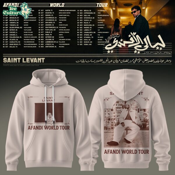 Saint Levant - Afandi World Tour Hoodie Ver2
