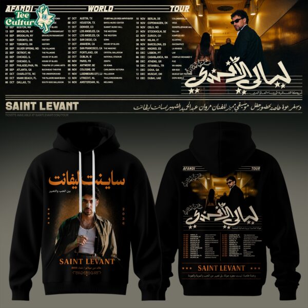 Saint Levant - Afandi World Tour Hoodie Ver3