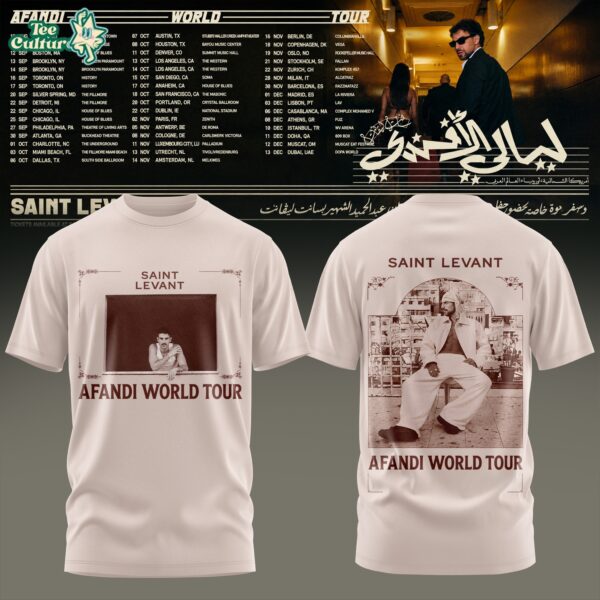Saint Levant - Afandi World Tour Tshirt