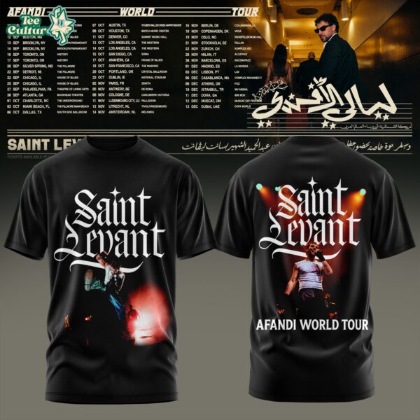 Saint Levant - Afandi World Tour Tshirt Ver2