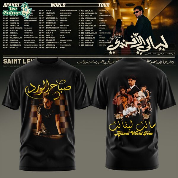 Saint Levant - Afandi World Tour Tshirt Ver4