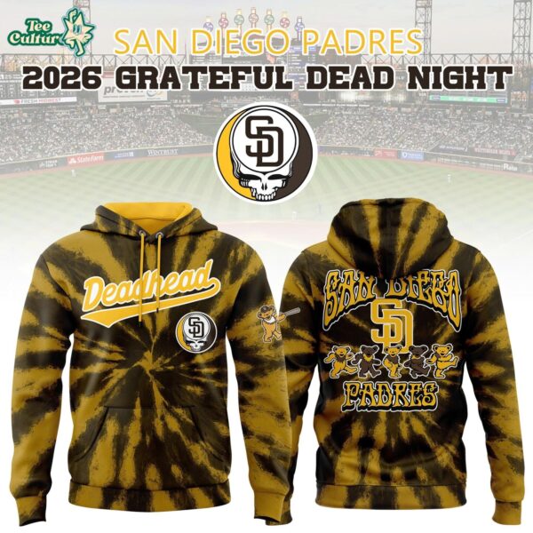San Diego Padres 2026 Grateful Dead Night Hoodie