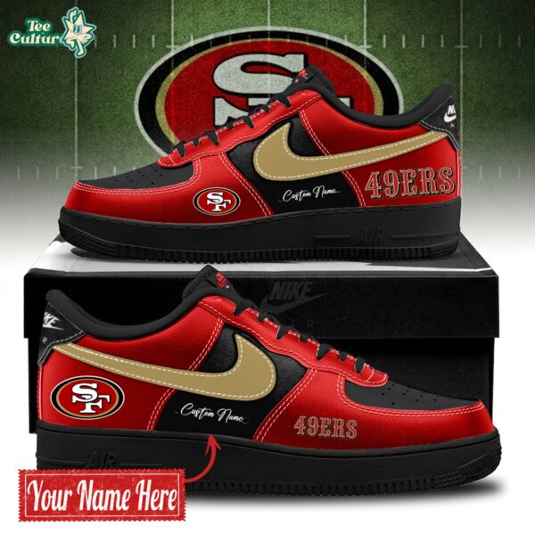 San Francisco 49ers Bold Black And Red Limited Edition AF1