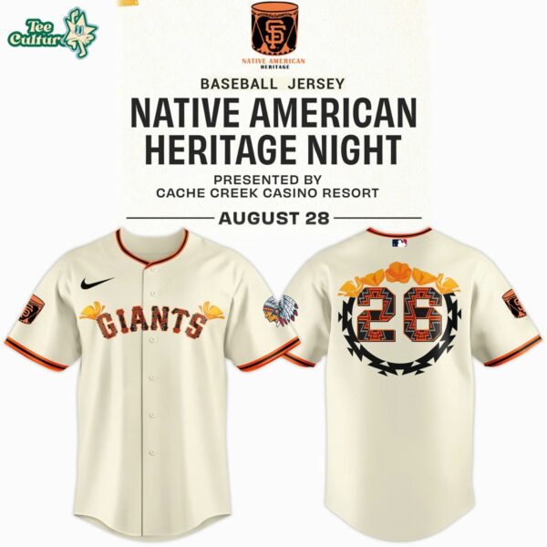 San Francisco Giants x Native American Heritage Night 2026 Baseball Jersey