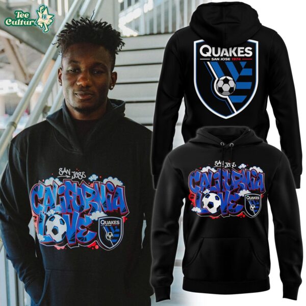 San Jose Earthquakes X Tupac California Love Graffiti Graphic Hoodie