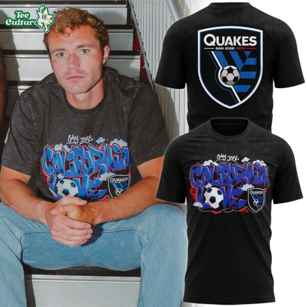 San Jose Earthquakes X Tupac California Love Graffiti Graphic T-shirt
