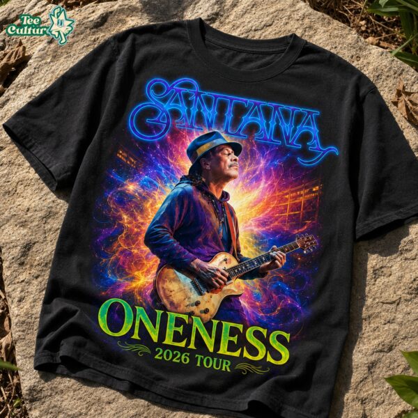 Santana Oneness Tour 2026 3D Shirt by Teesculture.com