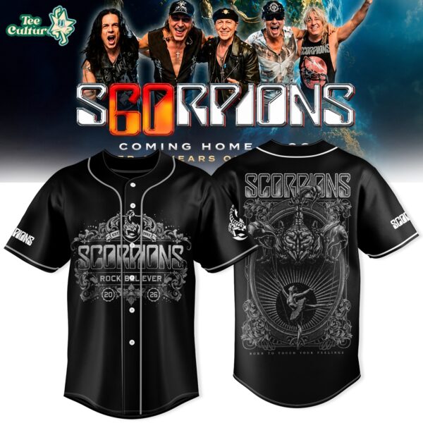 Scorpions Coming Home World Tour 2026 Limited Edition Baseball Jersey