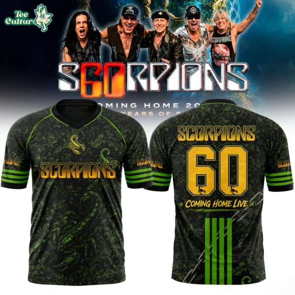 Scorpions Coming Home World Tour 2026 Limited Edition Football Jersey