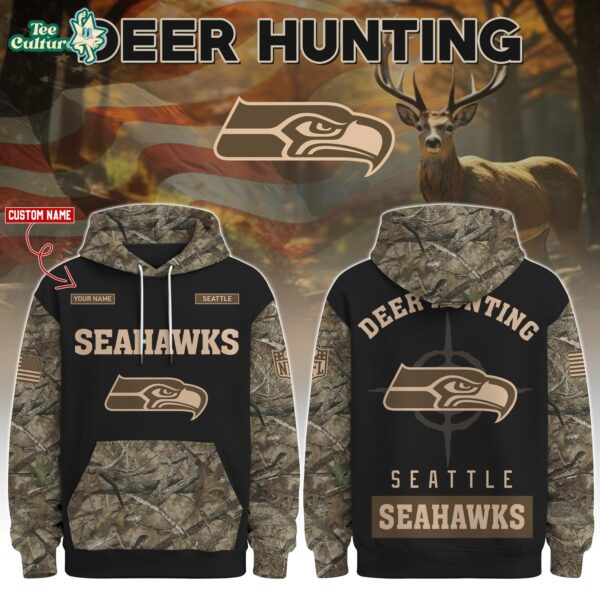 Seattle Seahawks Deer Hunting Limited Edition Hoodie – NFL Hunting Hoodie for Fans