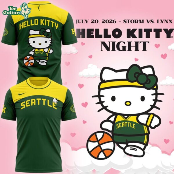 Seattle Storm Hello Kitty Night 2026 Collector Edition Shirt