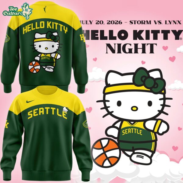 Seattle Storm X Hello Kitty Night 2026 Limited Edition Sweatshirt