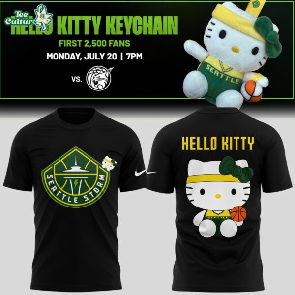 Seattle Storm X Hello Kitty Night Black Special Shirt