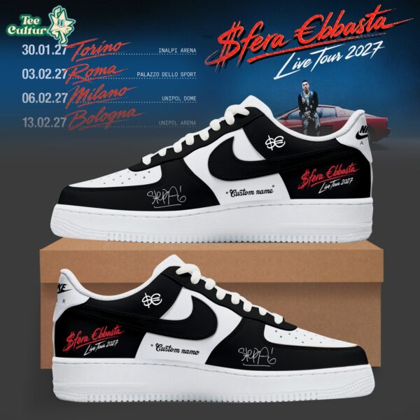 Sfera Ebbasta Live Tour 2027 AF1 Shose by Teesculture.com
