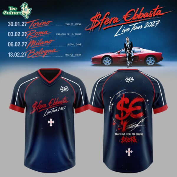 Sfera Ebbasta Live Tour 2027 Football Jersey V3