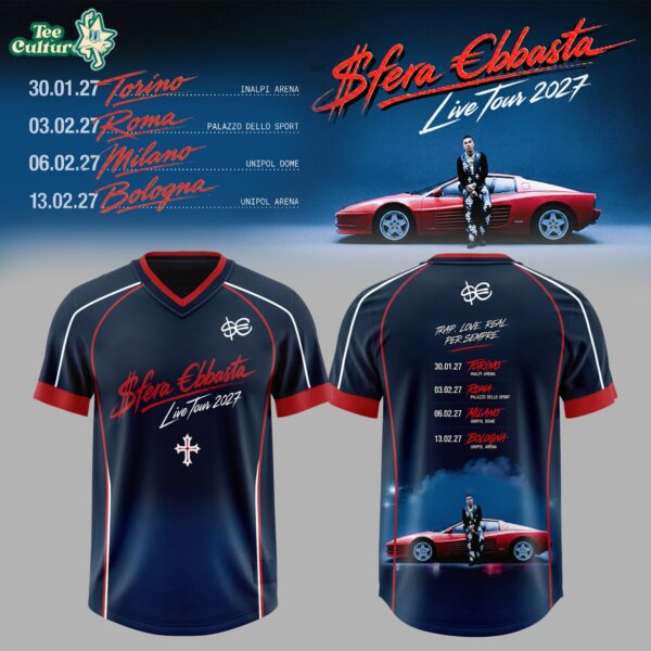 Sfera Ebbasta Live Tour 2027 Football Jersey V4