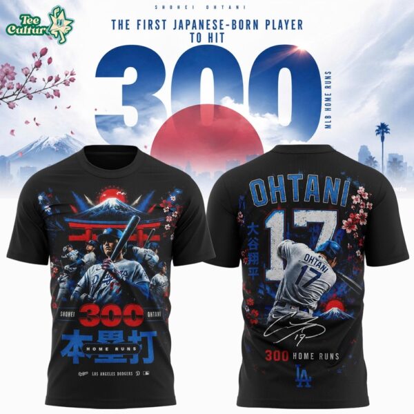 Shohei Ohtani 300 Home Runs Mount Fuji Cherry Blossom Limited Edition Shirt