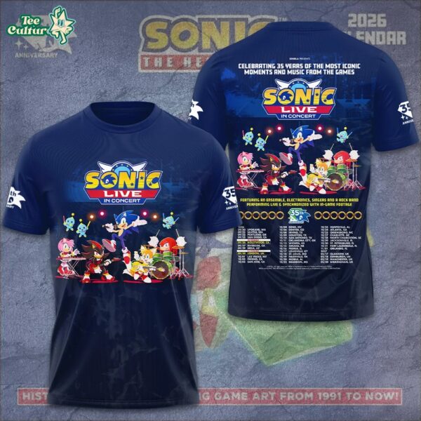 Sonic the Hedgehog 35th Anniversary Forever Fast Limited Edition Shirt V10
