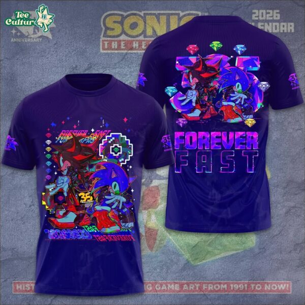 Sonic the Hedgehog 35th Anniversary Forever Fast Limited Edition Shirt V13