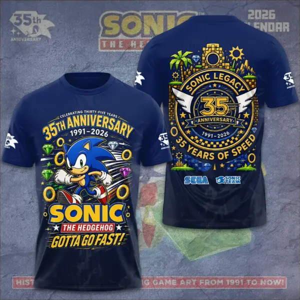 Sonic the Hedgehog 35th Anniversary Forever Fast Limited Edition Shirt V2