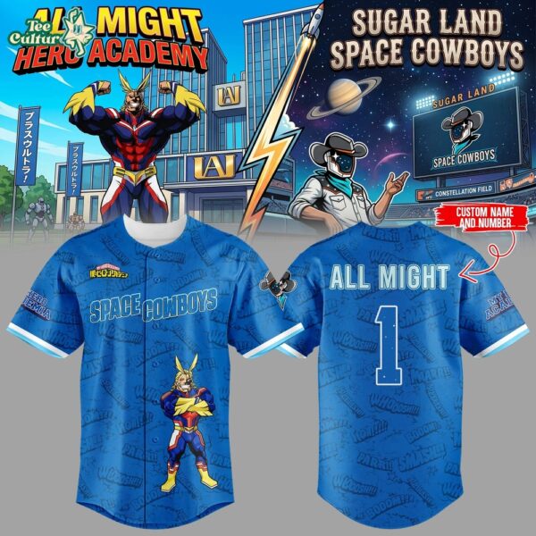 Space Cowboys Anime Night Custom Baseball Jersey ⚾🌌