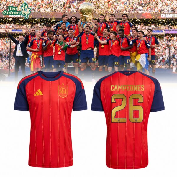 Spain 2026 Home Champions Edition #26 Soccer Jersey