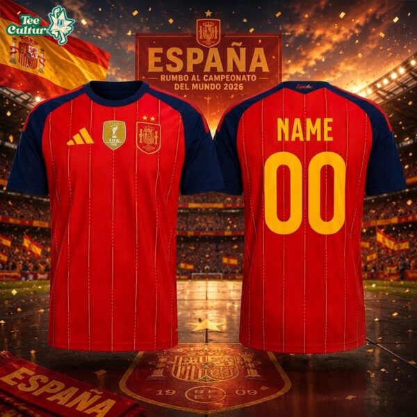 Spain FIFA World Cup 2026 Champions Customize Edition Jersey