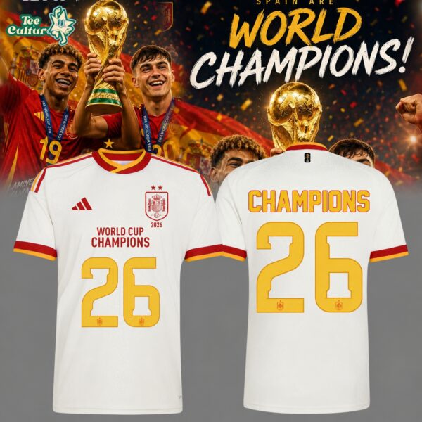 Spain National Football Team 2026 Wolrd Cup Champions Away Jersey