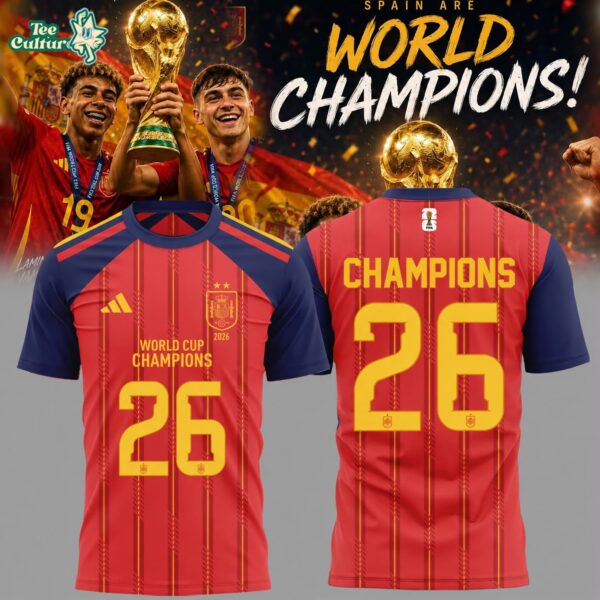 Spain National Football Team 2026 Wolrd Cup Champions Home Jersey
