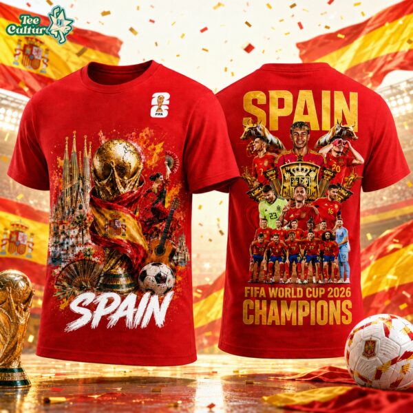 Spain Premium World Cup 2026 Champions 3D Shirt